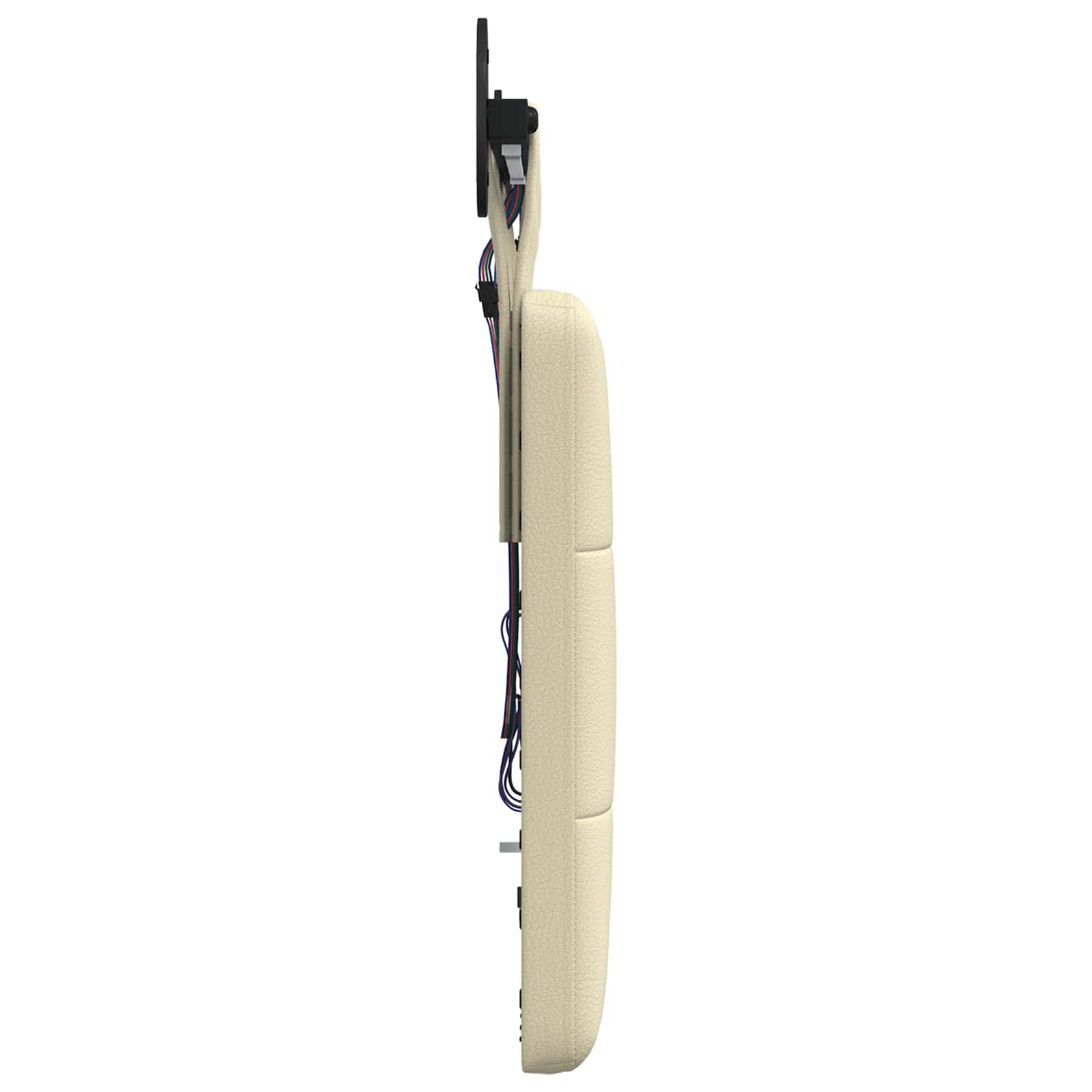 Tête de lit suspendue Avec lumière LED Crème Simili cuir - XIOS