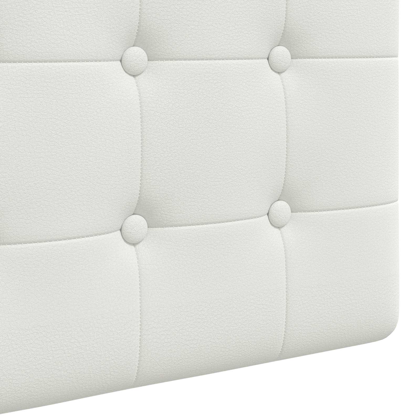 Tête de lit suspendue Avec lumière LED Blanc Simili cuir - XIOS