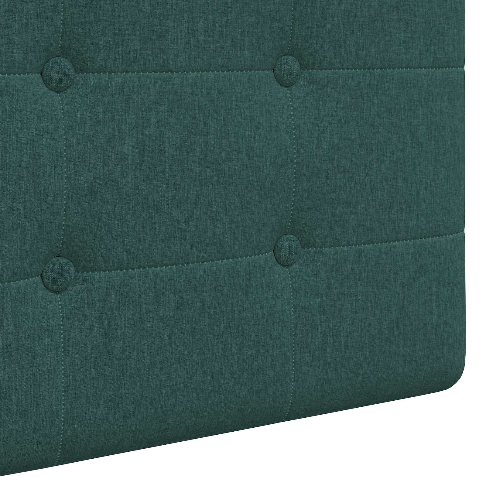 Tête de lit suspendue Avec lumière LED Vert foncé Tissu - XIOS