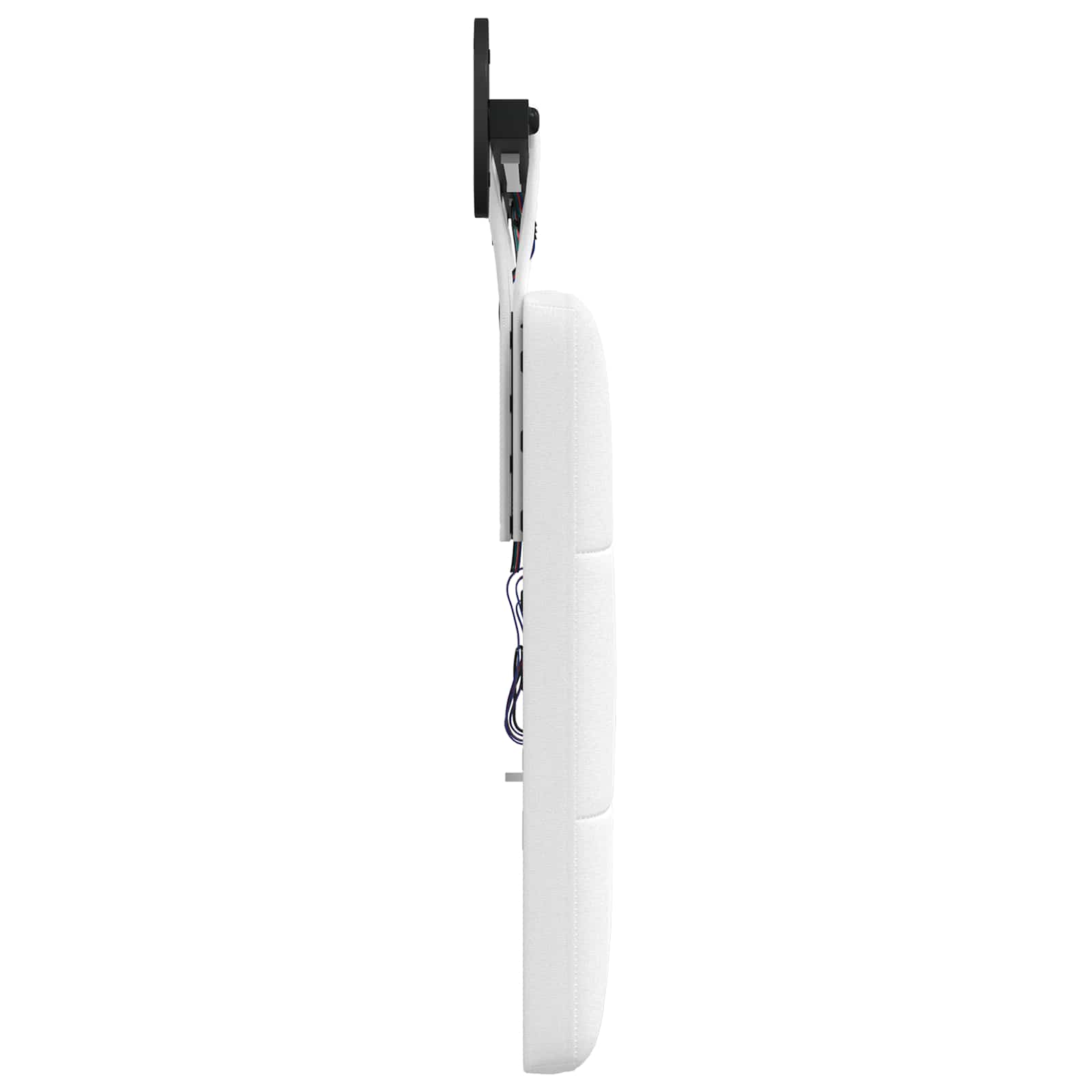 Tête de lit suspendue Avec lumière LED Blanc Tissu - XIOS