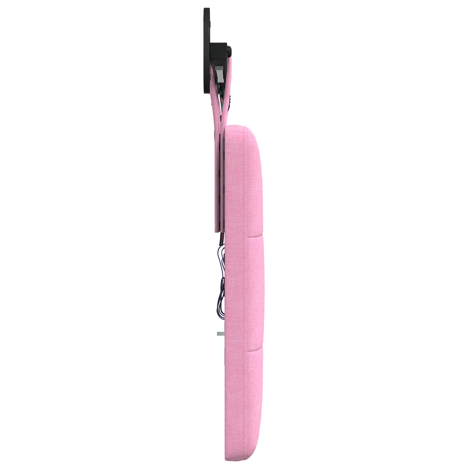 Tête de lit suspendue Avec lumière LED Rose Tissu - XIOS