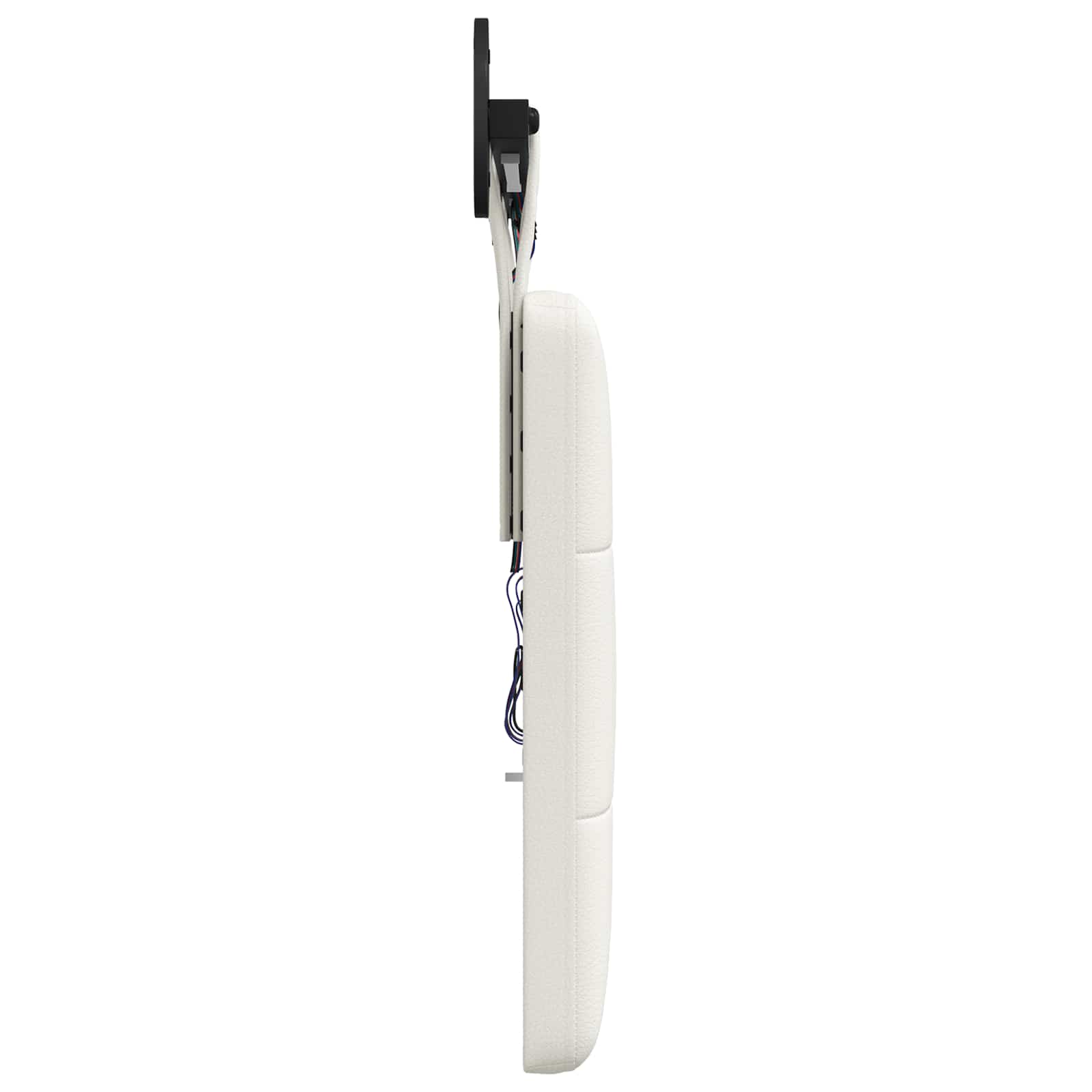 Tête de lit suspendue Avec lumière LED Blanc Simili cuir - XIOS