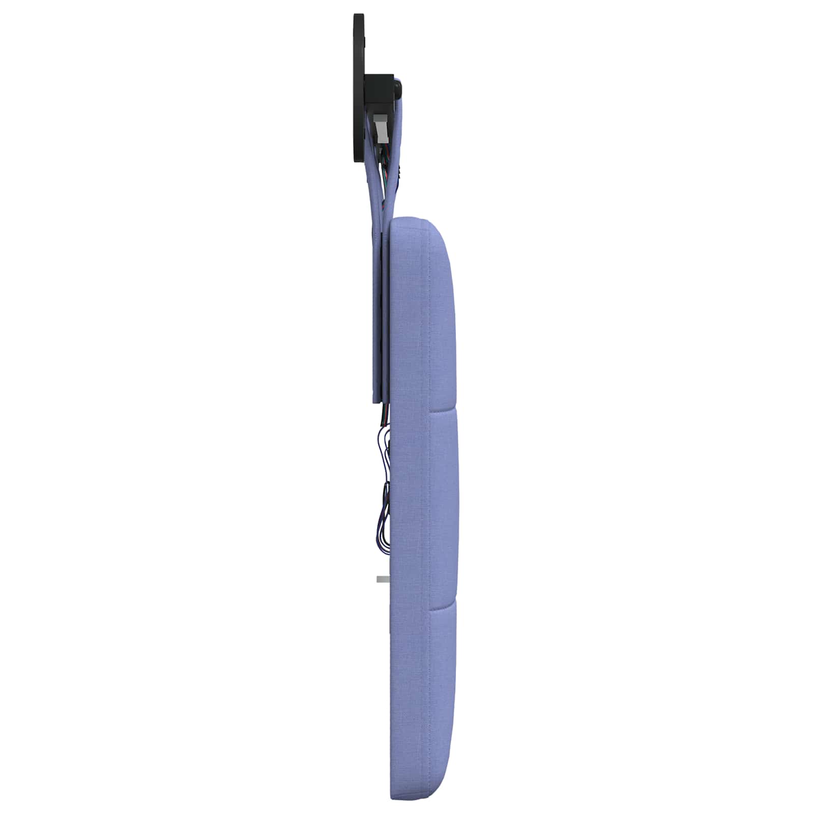 Tête de lit suspendue Avec lumière LED Bleu denim Tissu - XIOS