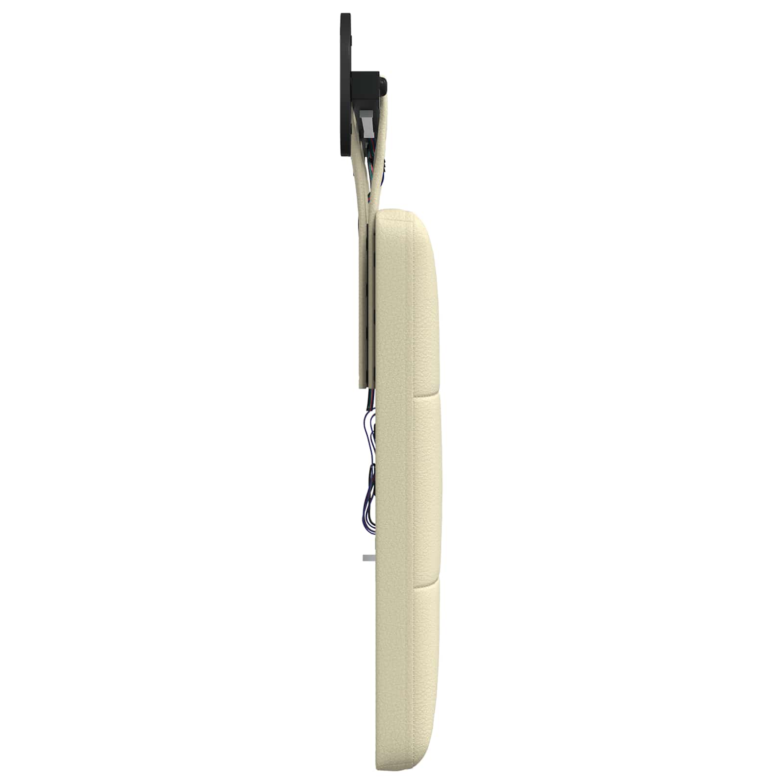 Tête de lit suspendue Avec lumière LED Crème Simili cuir - XIOS