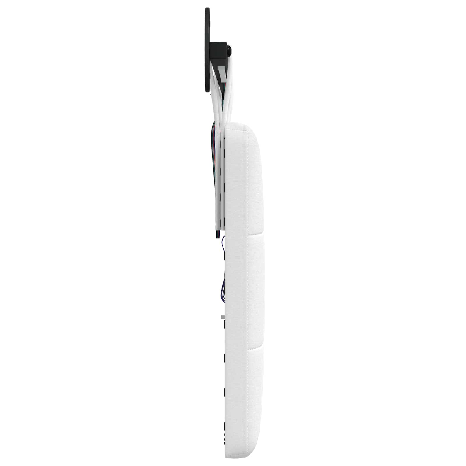 Tête de lit suspendue Avec lumière LED Blanc Tissu - XIOS