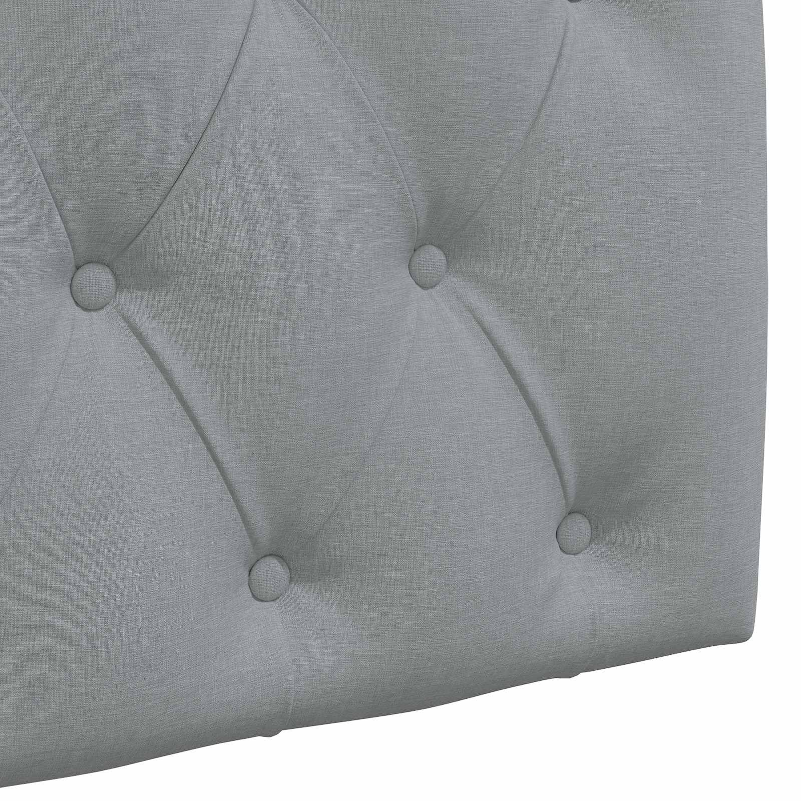 Tête de lit suspendue Avec lumière LED Gris clair Tissu - XIOS