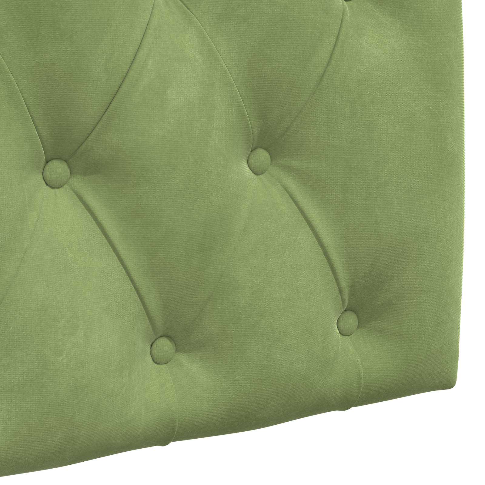 Tête de lit suspendue Avec lumière LED Vert clair Velours - XIOS