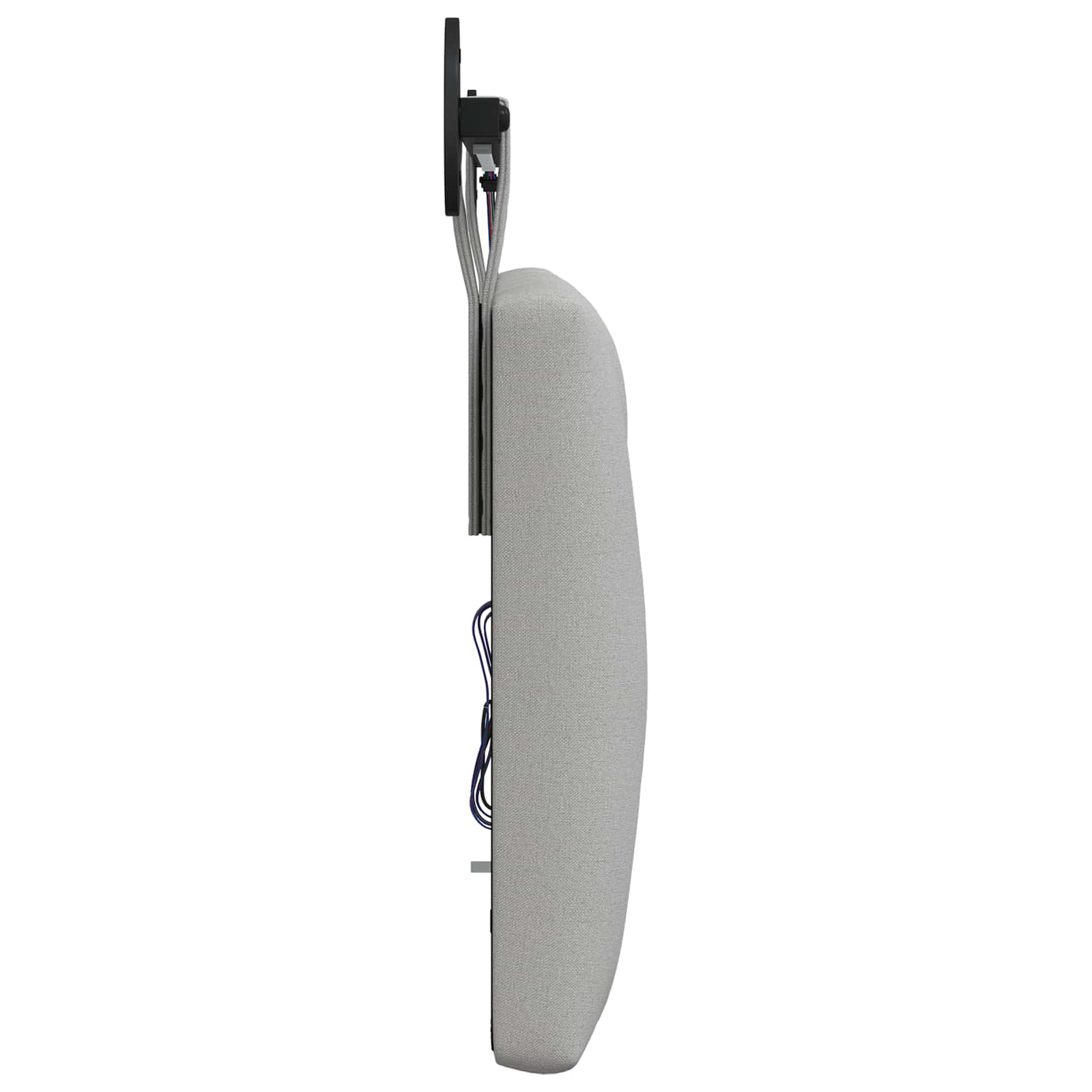 Tête de lit suspendue Avec lumière LED Gris nuage Tissu - XIOS