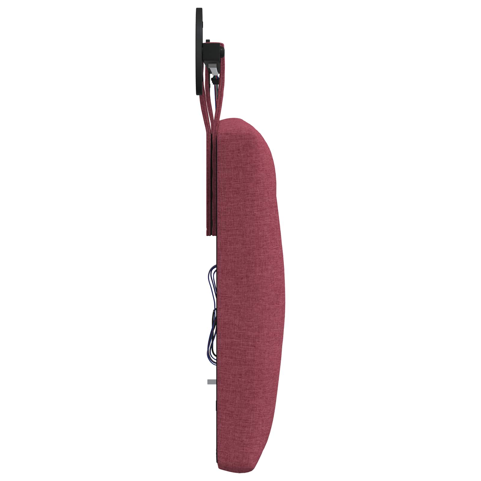 Tête de lit suspendue Avec lumière LED Bordeaux Tissu - XIOS