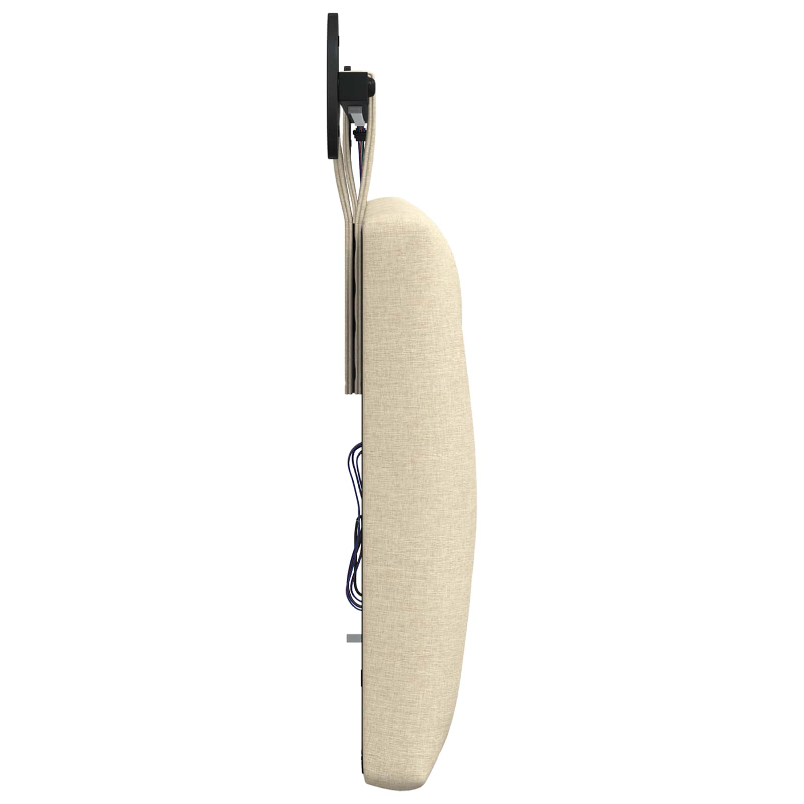 Tête de lit suspendue Avec lumière LED Crème Tissu - XIOS