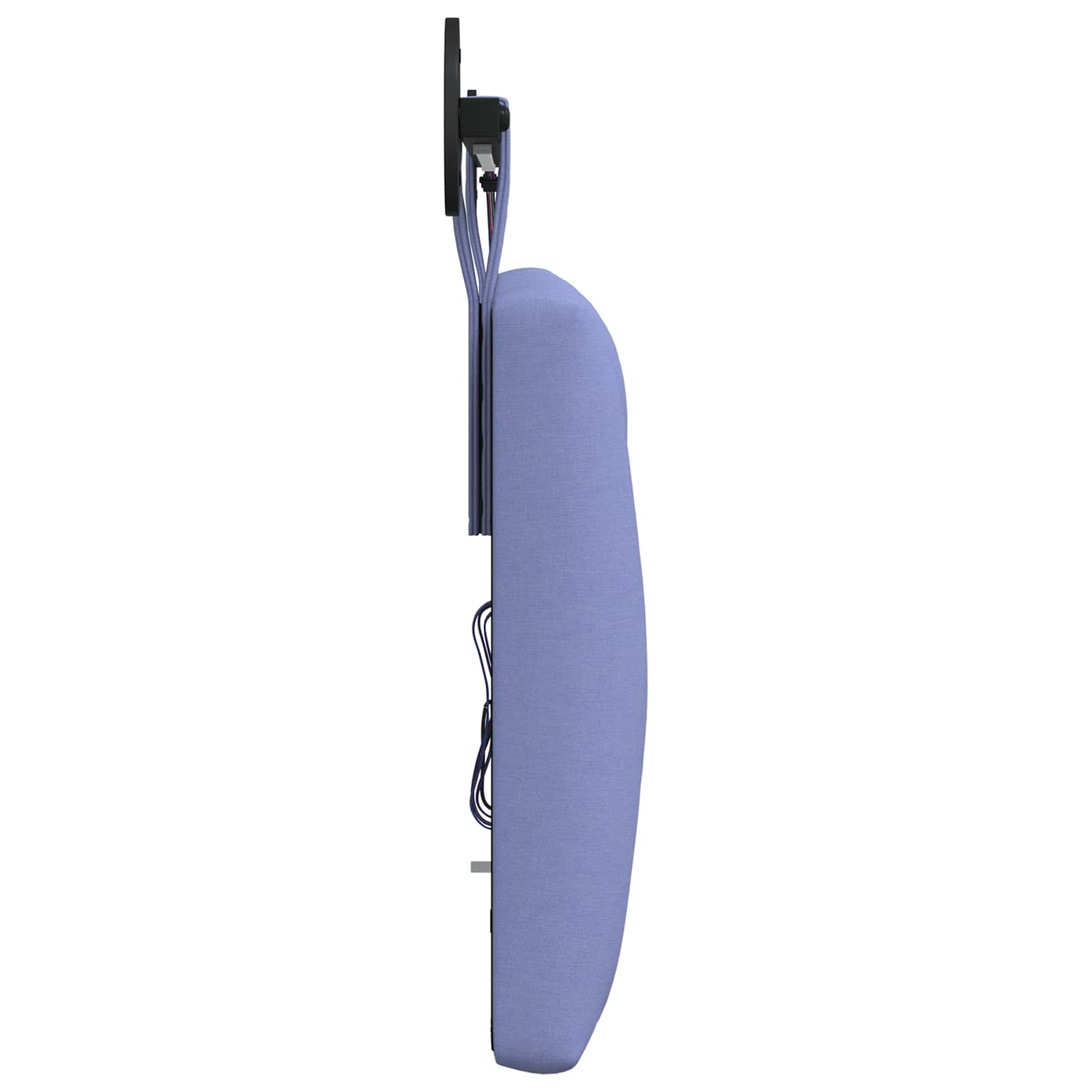 Tête de lit suspendue Avec lumière LED Bleu denim Tissu - XIOS