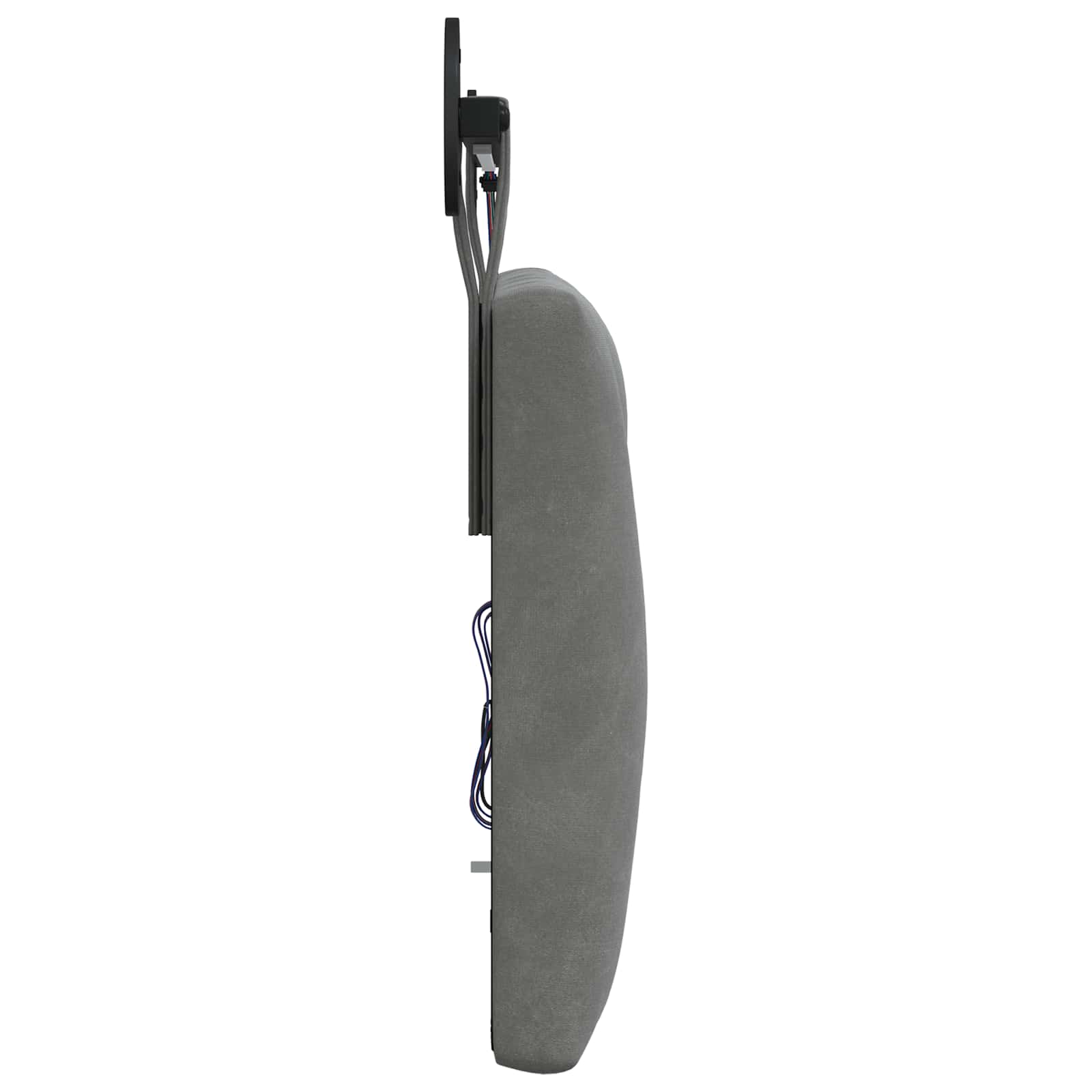 Tête de lit suspendue Avec lumière LED Gris foncé Velours - XIOS