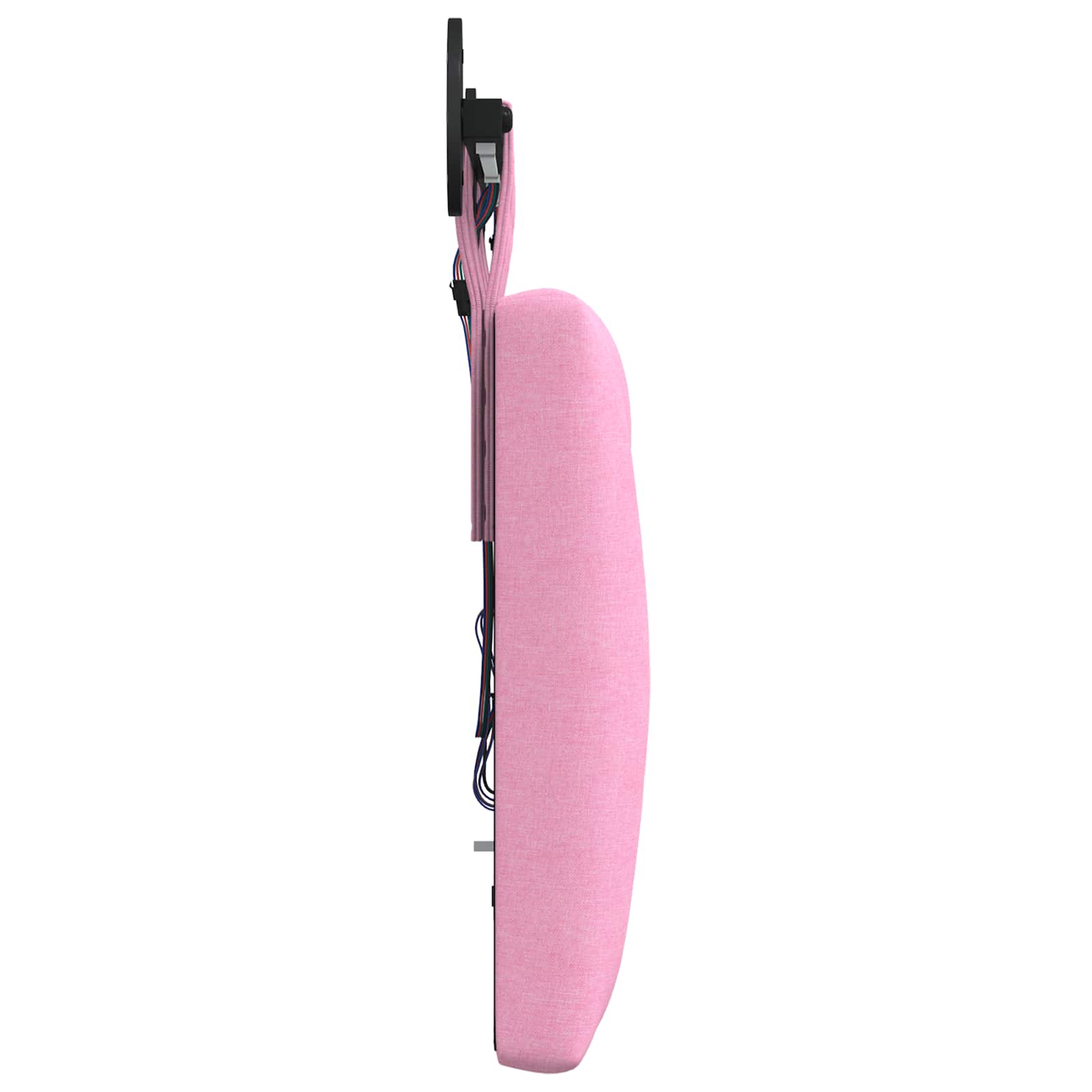 Tête de lit suspendue Avec lumière LED Rose Tissu - XIOS