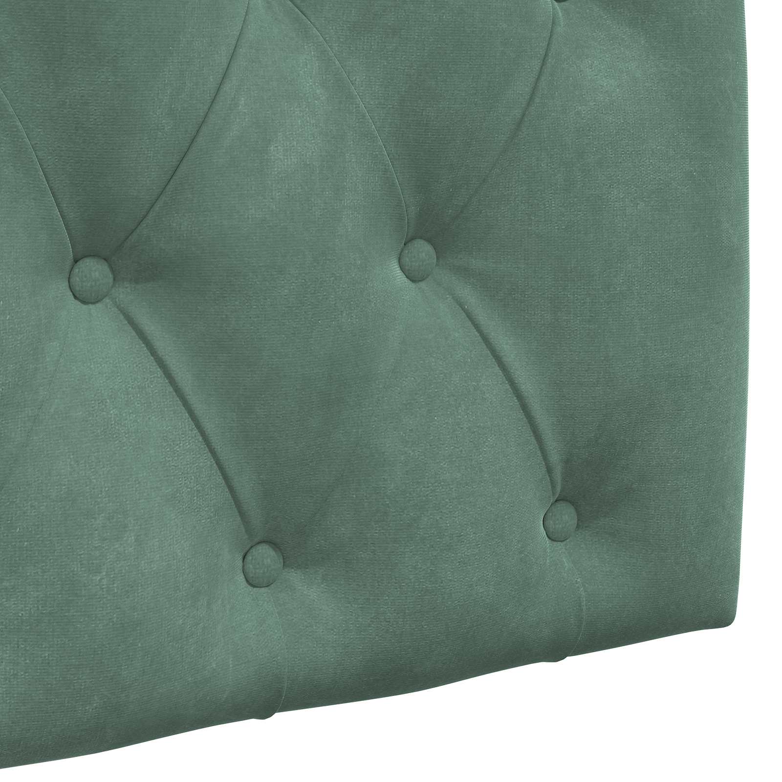 Tête de lit suspendue Avec lumière LED Vert Mer Velours - XIOS
