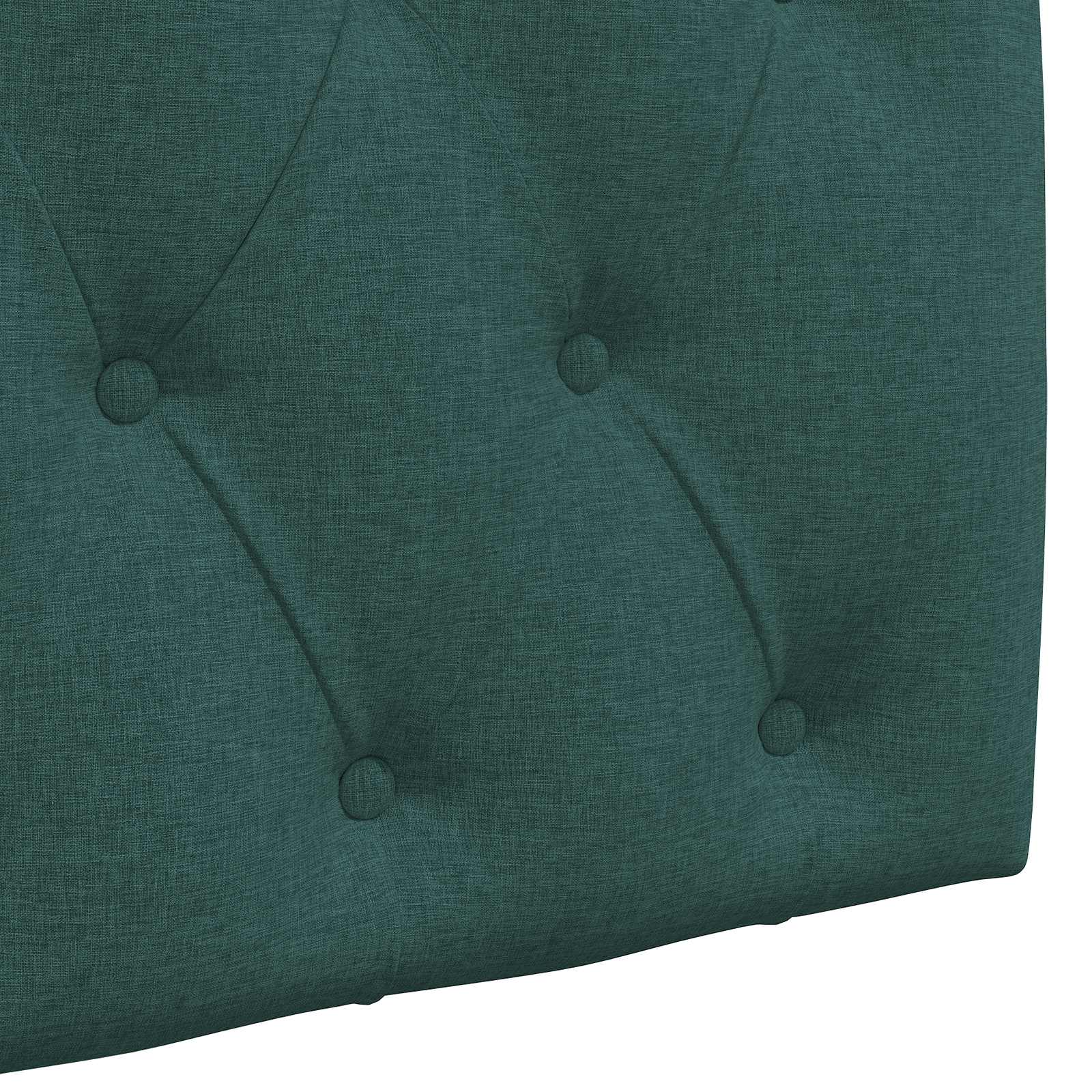Tête de lit suspendue Avec lumière LED Vert foncé Tissu - XIOS
