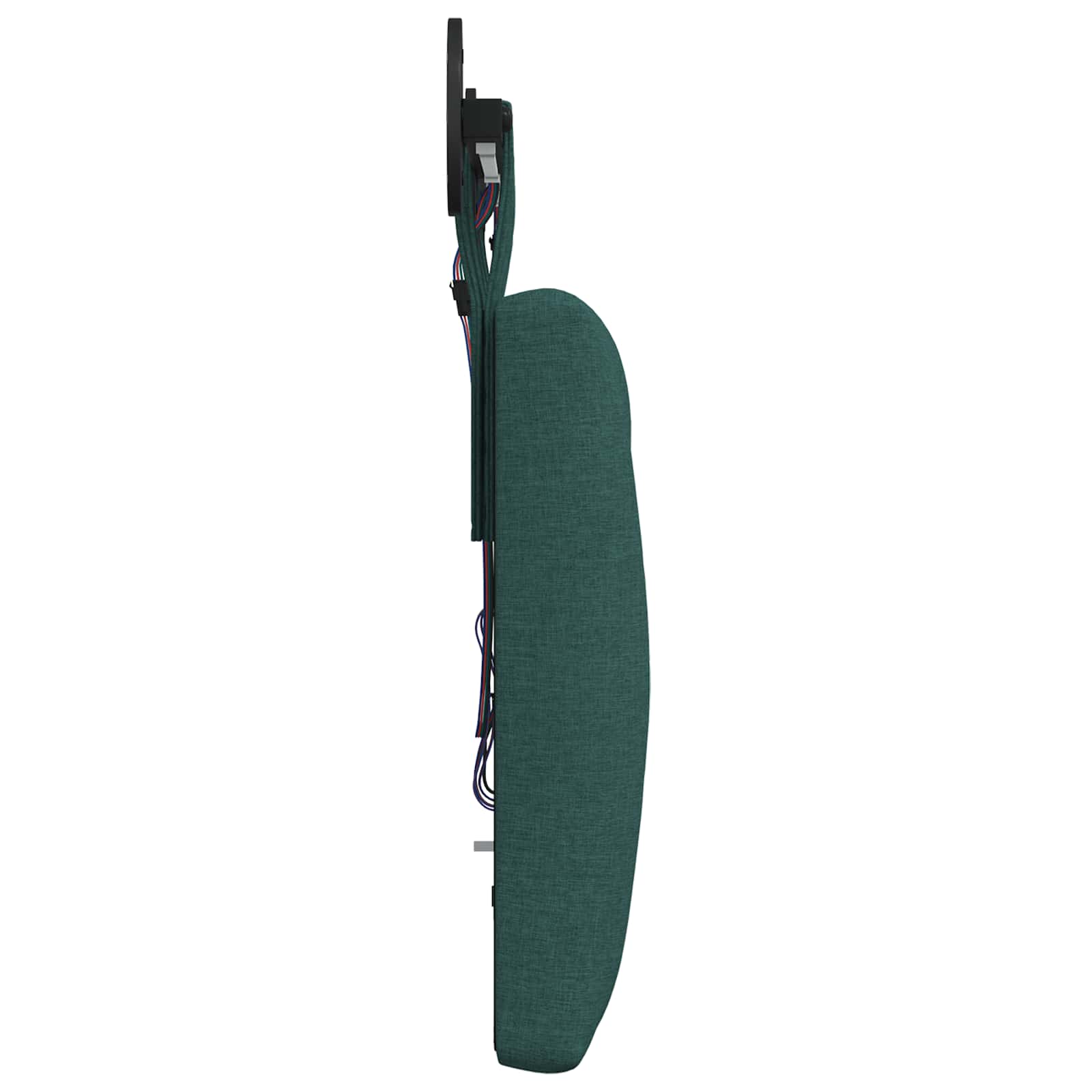 Tête de lit suspendue Avec lumière LED Vert foncé Tissu - XIOS