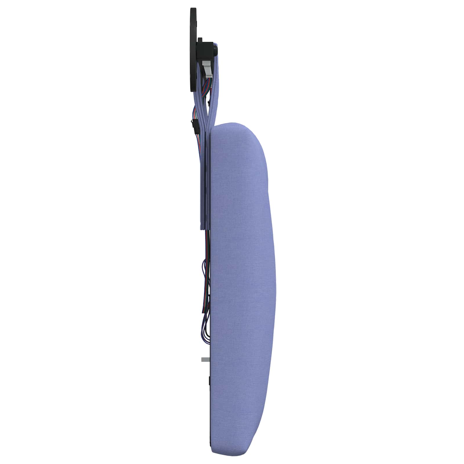 Tête de lit suspendue Avec lumière LED Bleu denim Tissu - XIOS