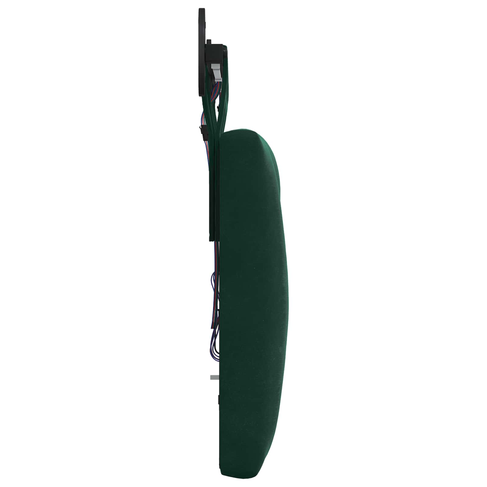 Tête de lit suspendue Avec lumière LED Vert foncé Velours - XIOS