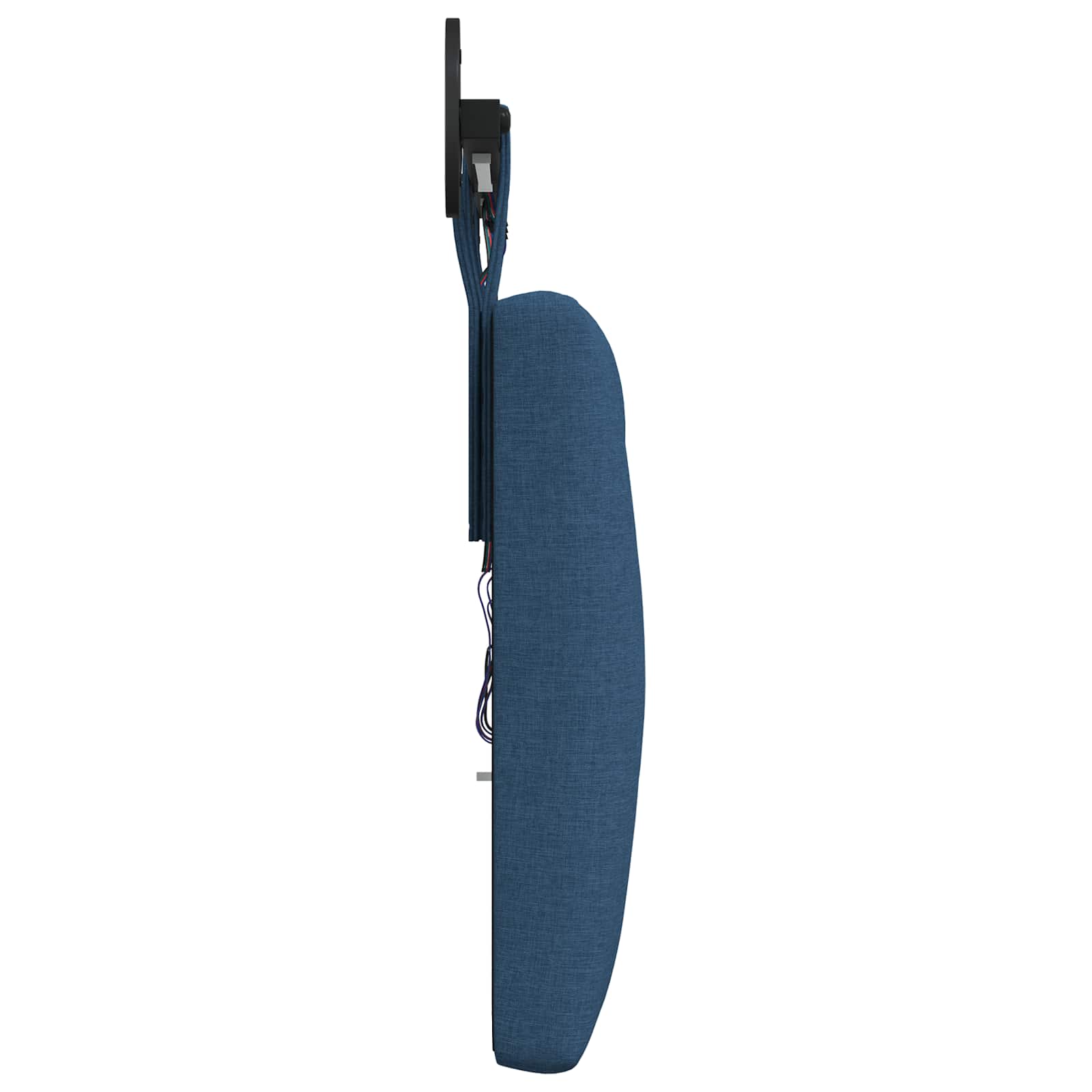 Tête de lit suspendue Avec lumière LED Bleu Tissu - XIOS