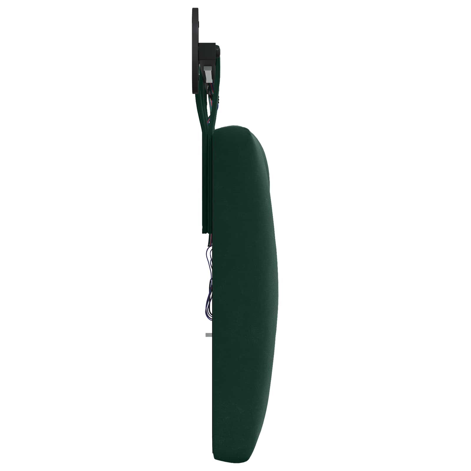 Tête de lit suspendue Avec lumière LED Vert foncé Velours - XIOS