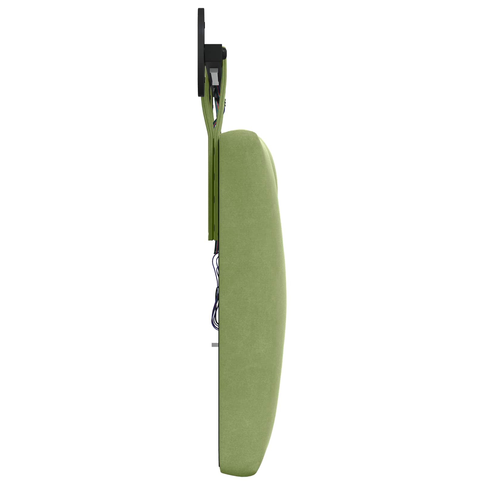 Tête de lit suspendue Avec lumière LED Vert clair Velours - XIOS