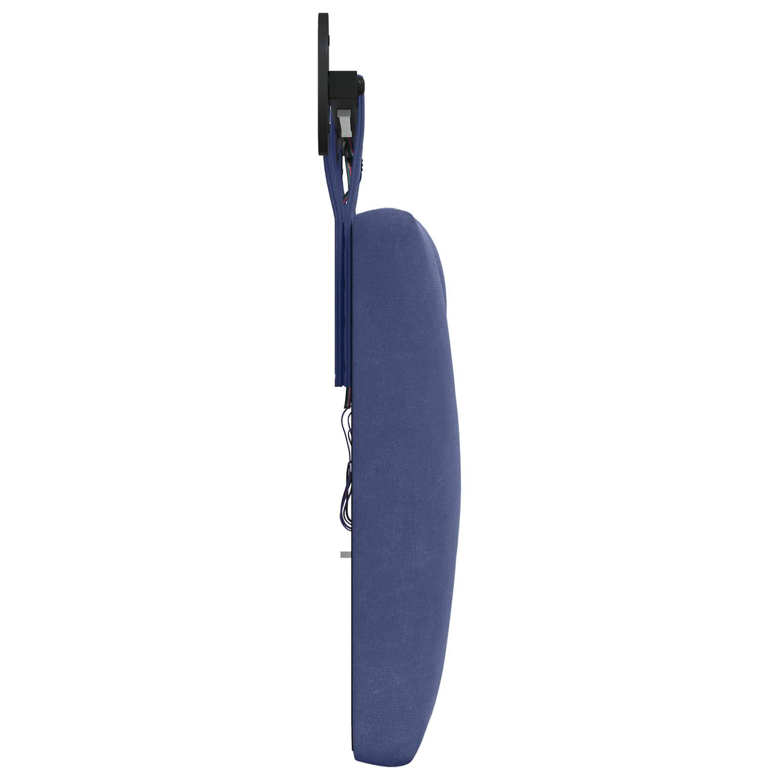 Tête de lit suspendue Avec lumière LED Bleu police Velours - XIOS