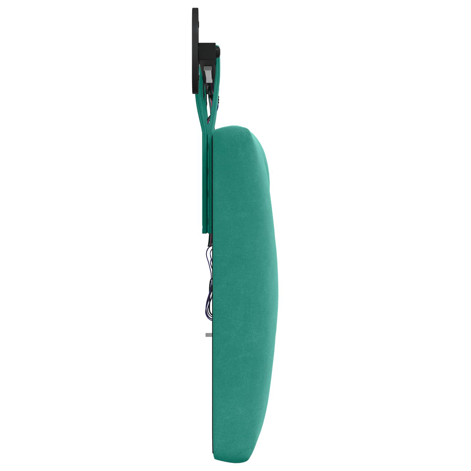 Tête de lit suspendue Avec lumière LED Turquoise Velours - XIOS