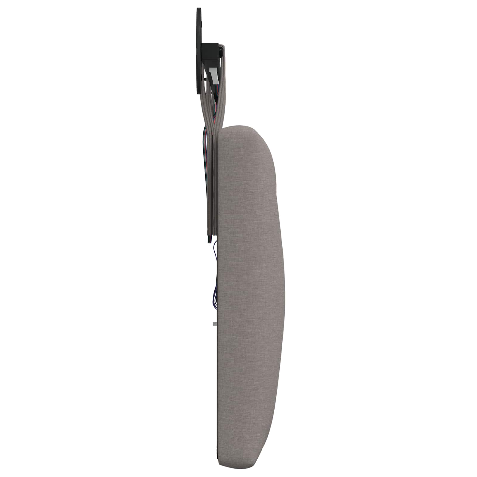 Tête de lit suspendue Avec lumière LED Taupe Tissu - XIOS