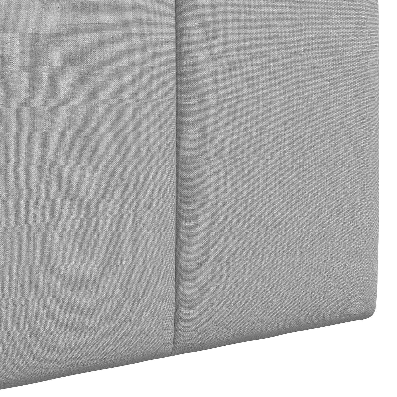 Tête de lit suspendue Avec lumière LED Gris nuage Tissu - XIOS