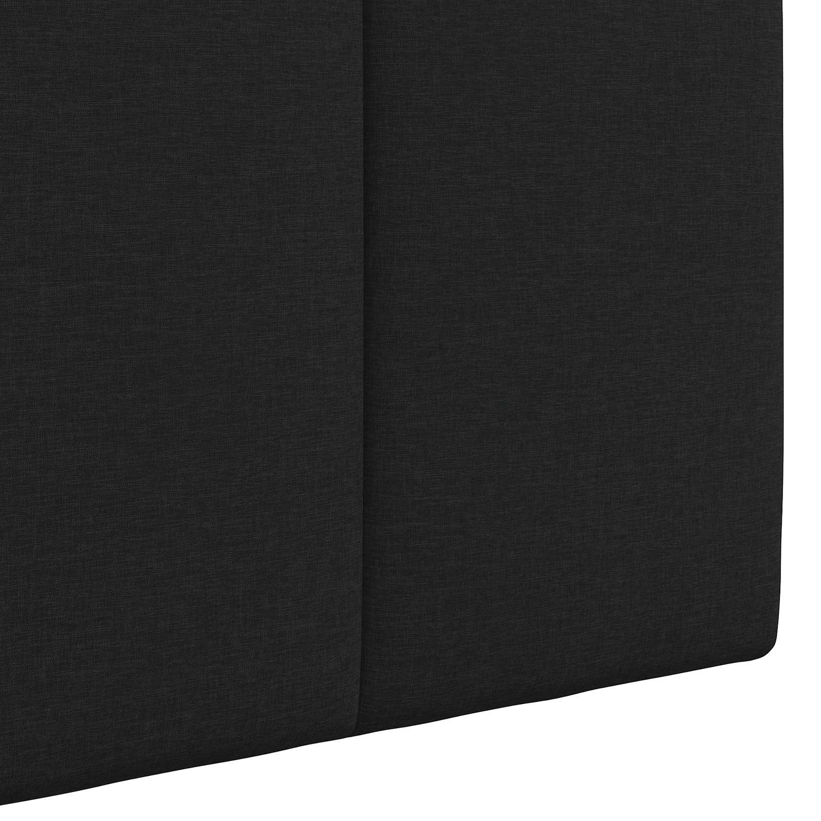 Tête de lit suspendue Avec lumière LED Noir Tissu - XIOS