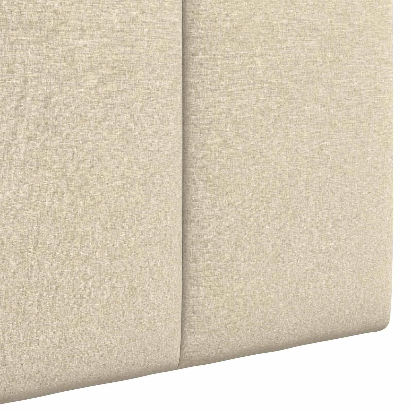 Tête de lit suspendue Avec lumière LED Crème Tissu - XIOS