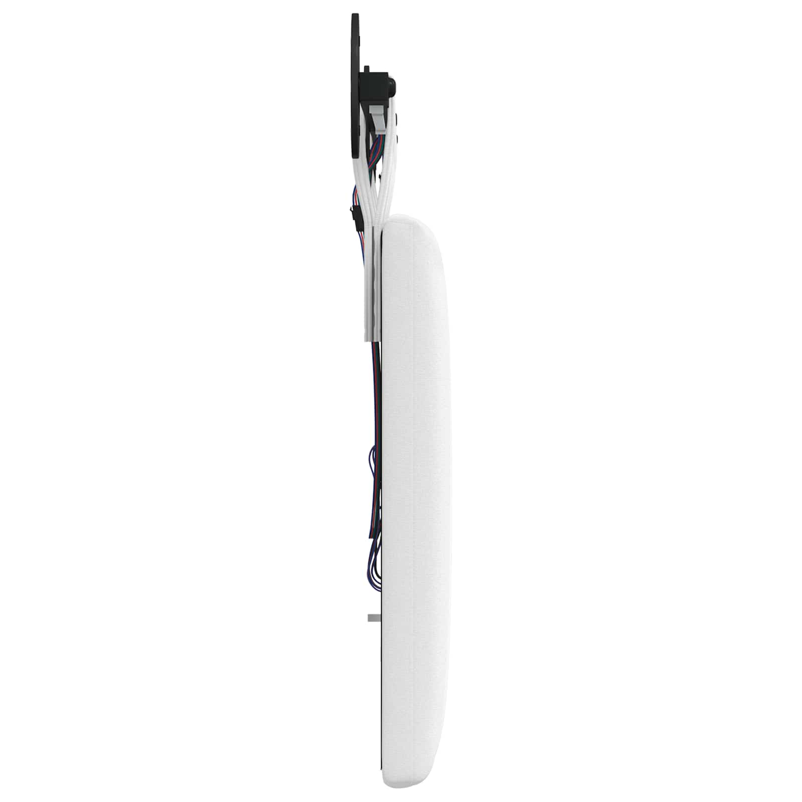 Tête de lit suspendue Avec lumière LED Blanc Tissu - XIOS