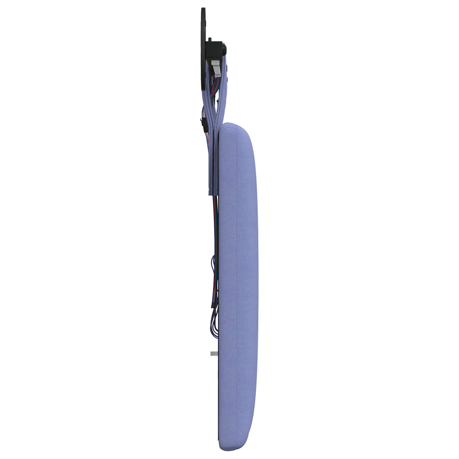 Tête de lit suspendue Avec lumière LED Bleu denim Tissu - XIOS