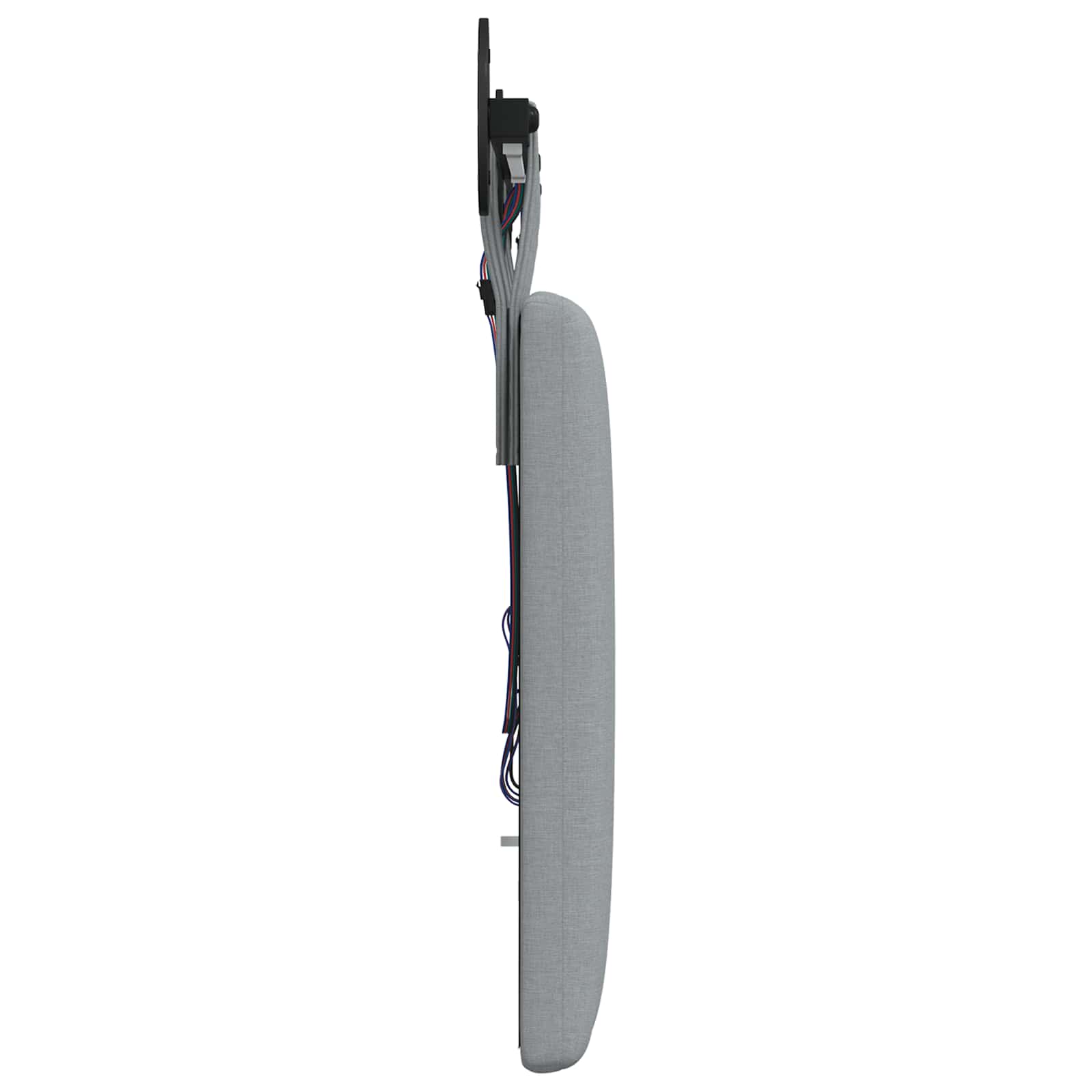 Tête de lit suspendue Avec lumière LED Gris clair Tissu - XIOS