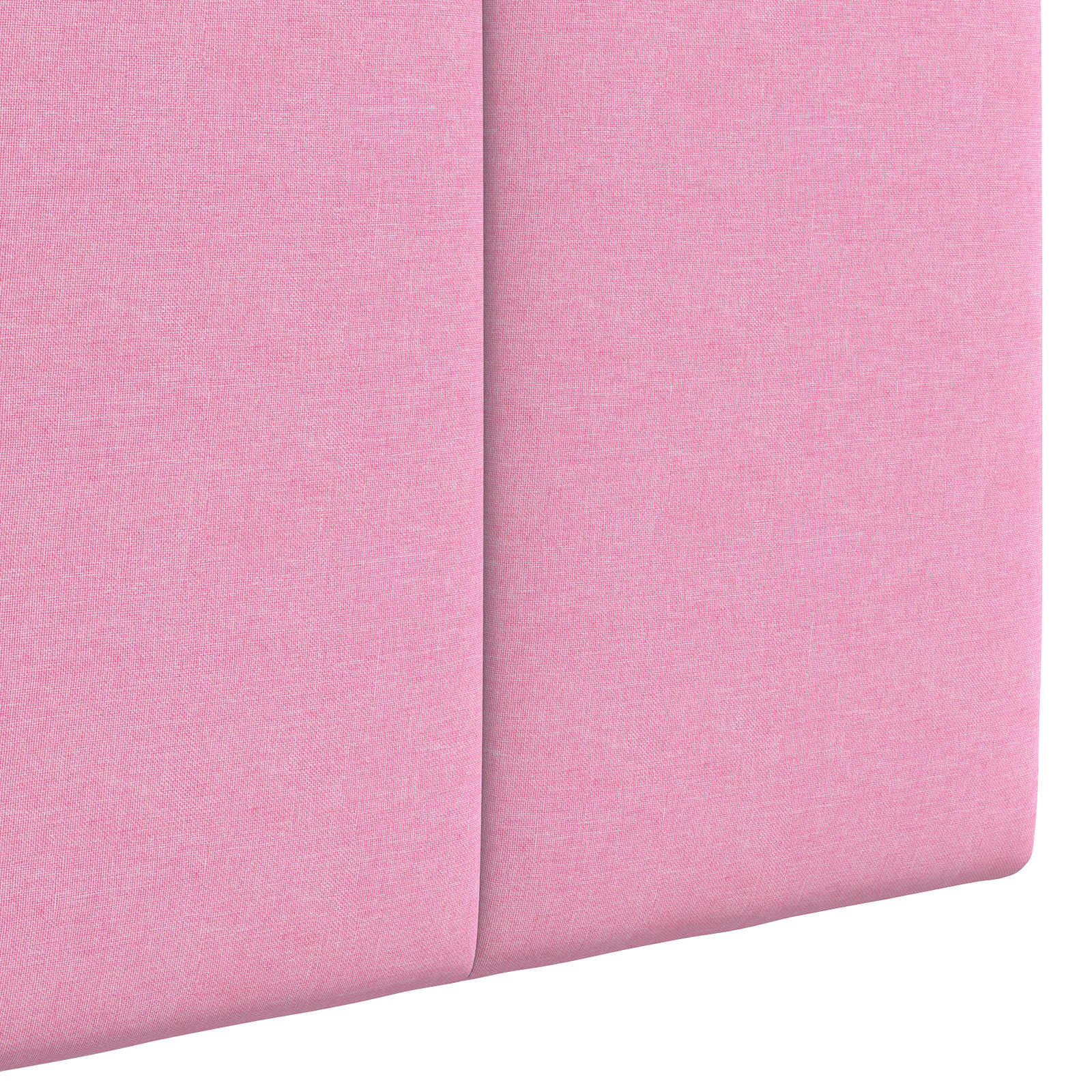 Tête de lit suspendue Avec lumière LED Rose Tissu - XIOS