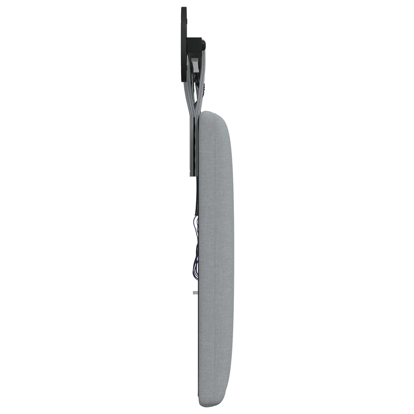 Tête de lit suspendue Avec lumière LED Gris clair Tissu - XIOS