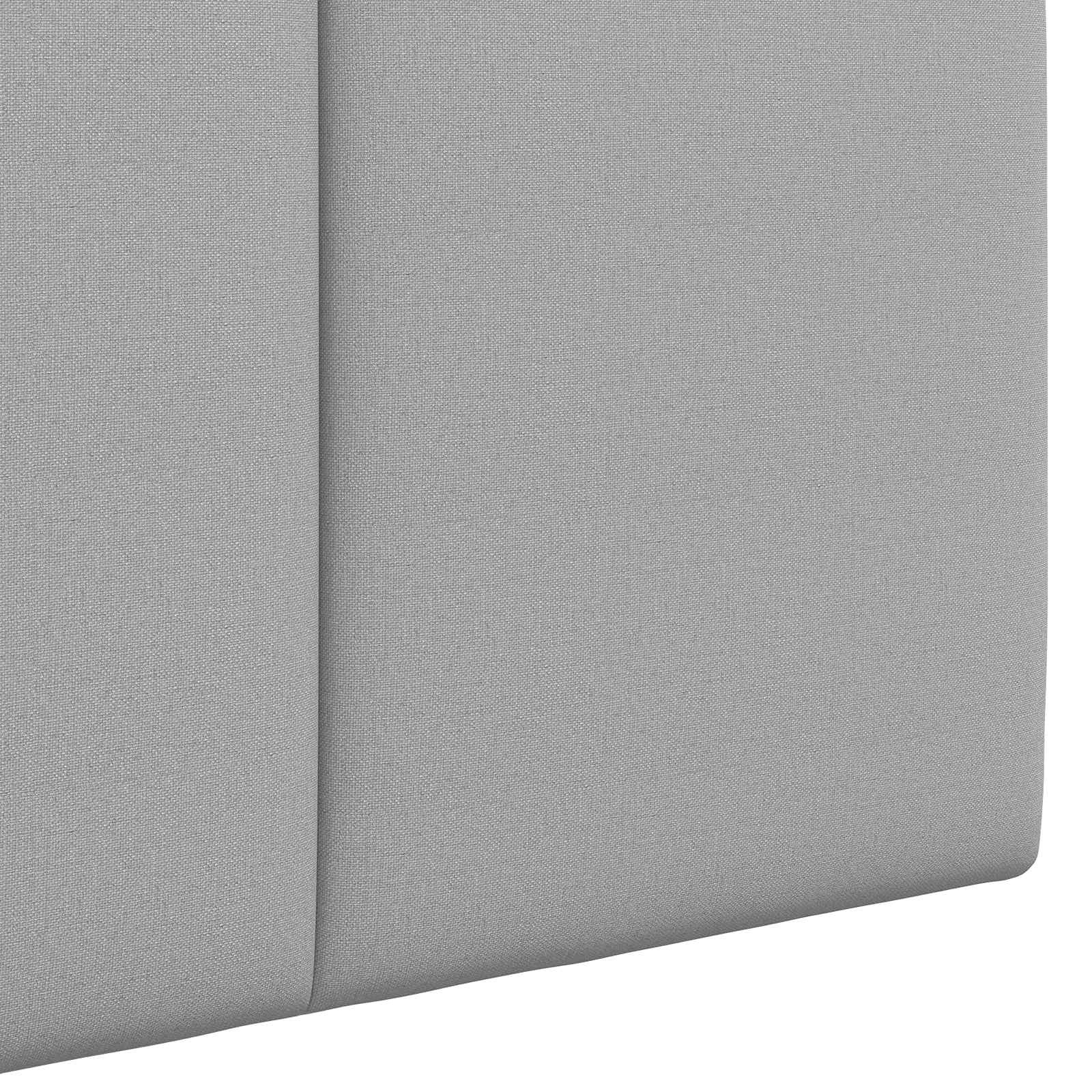 Tête de lit suspendue Avec lumière LED Gris nuage Tissu - XIOS