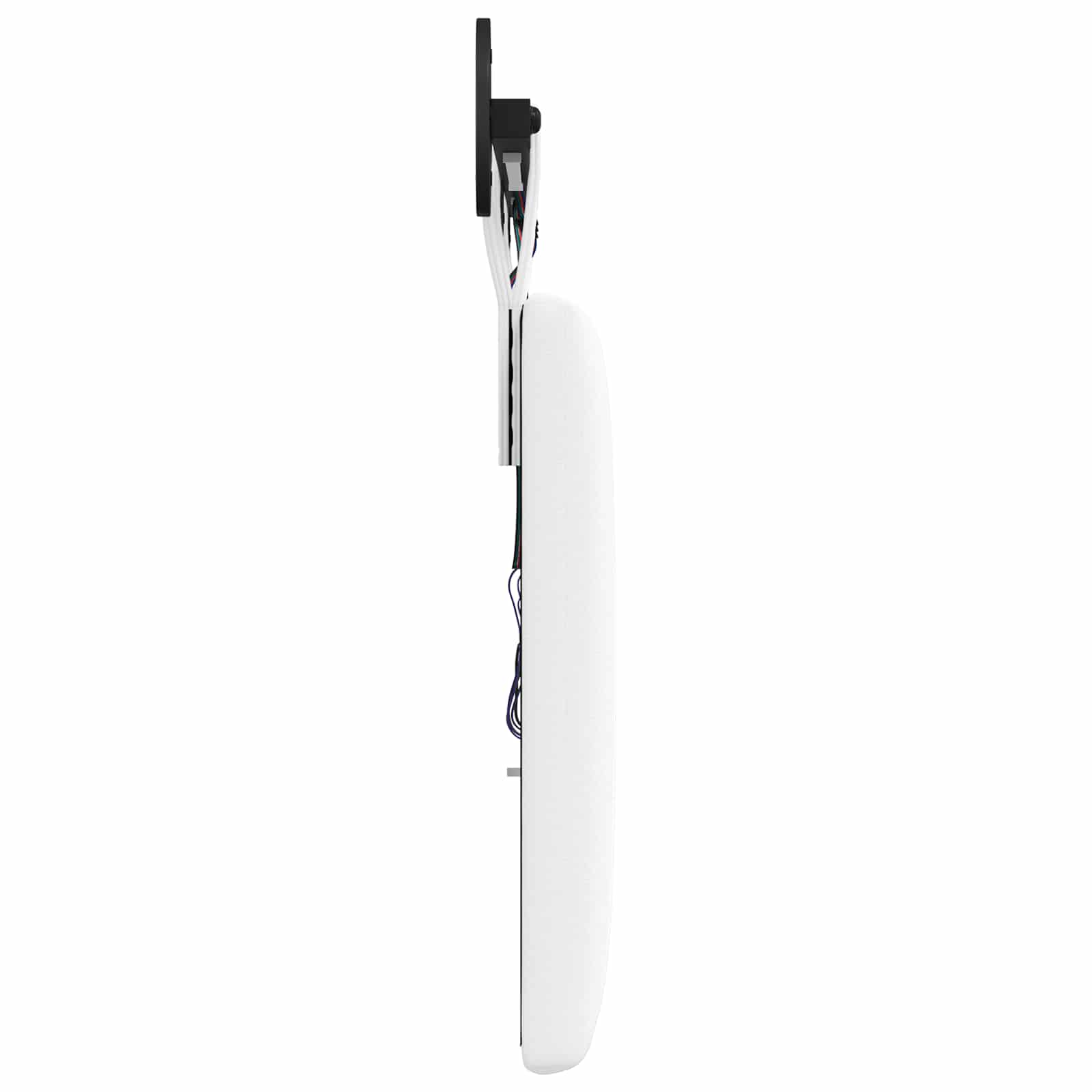 Tête de lit suspendue Avec lumière LED Blanc Tissu - XIOS