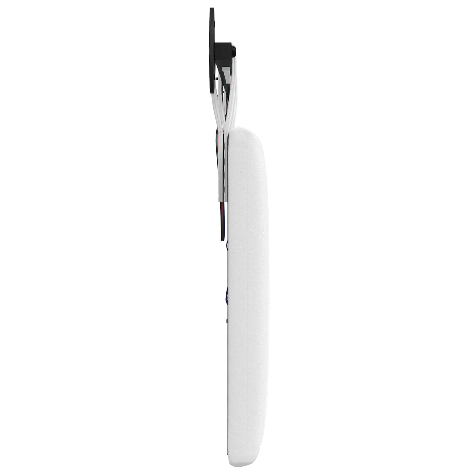 Tête de lit suspendue Avec lumière LED Blanc Tissu - XIOS