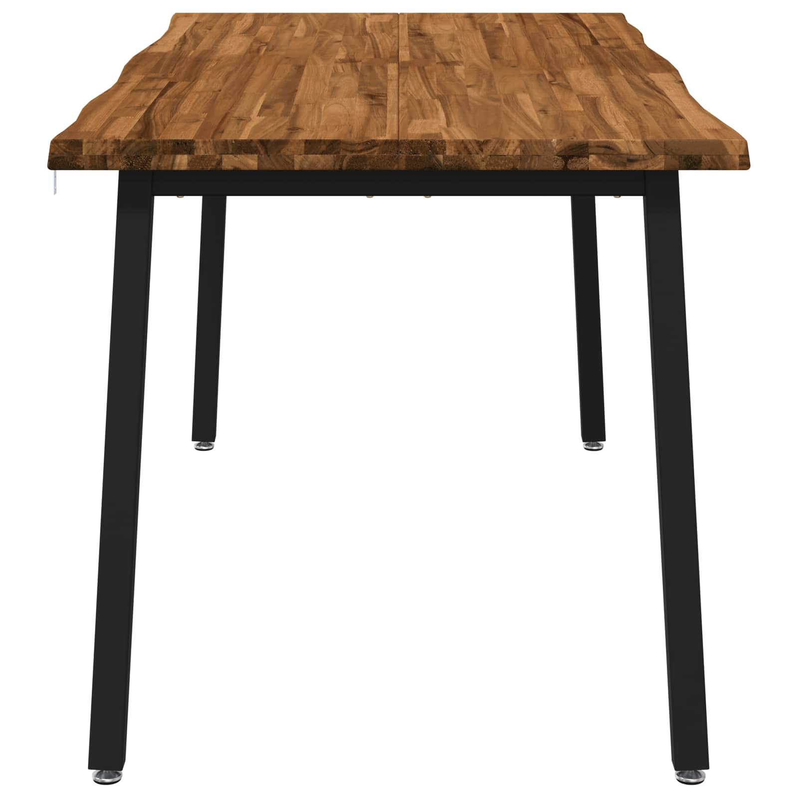 Table à manger en bord vivant 160 x 70 x 75 cm Naturel
