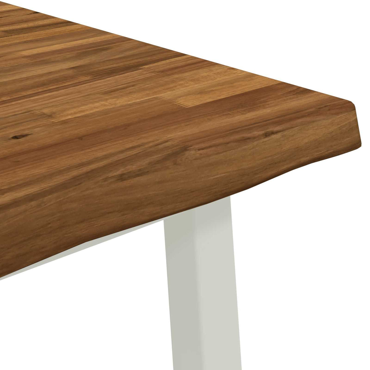 Table à manger en bord vivant 160 x 70 x 75 cm Naturel