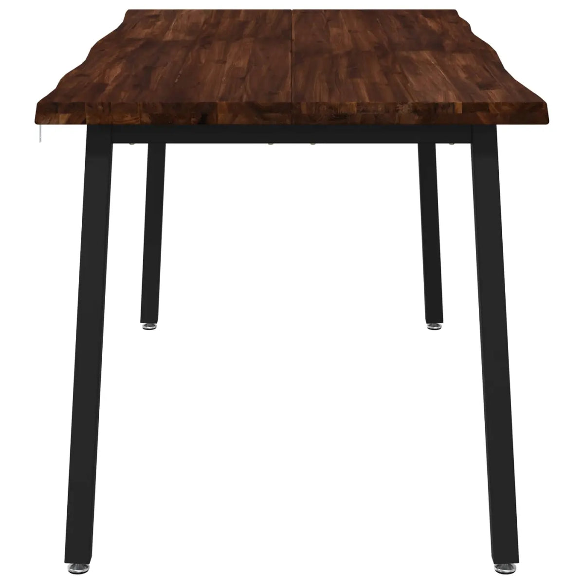 Table à manger en bord vivant 160 x 80 x 75 cm Marron foncé - XIOS