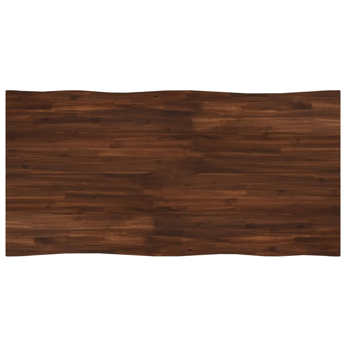 Table à manger en bord vivant 160 x 80 x 75 cm Marron foncé - XIOS