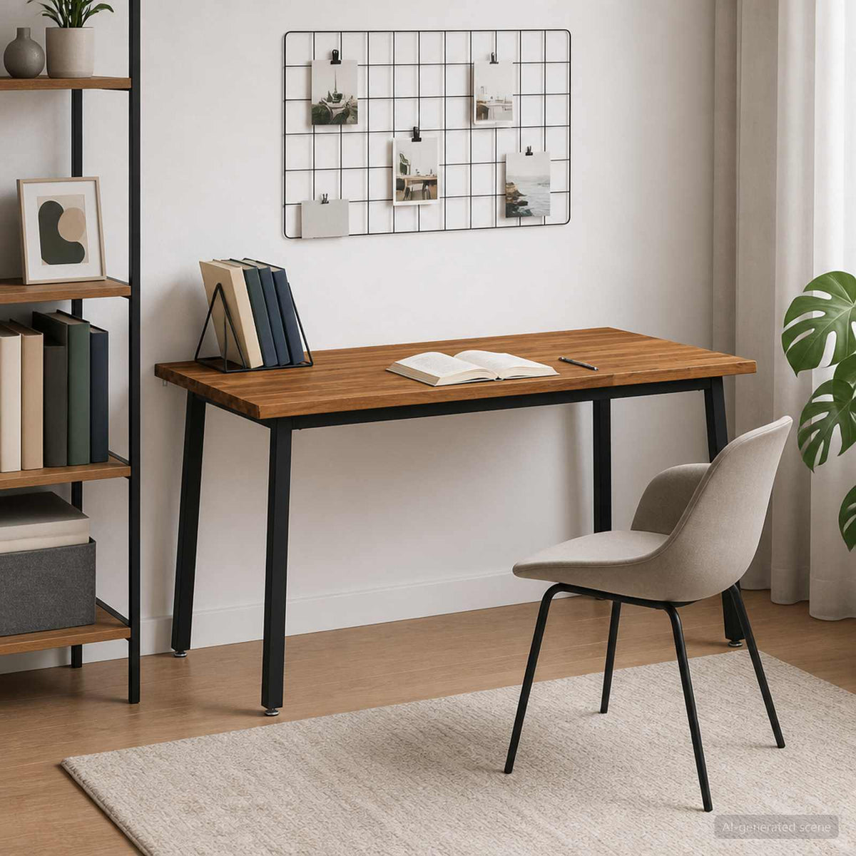Table à manger en bord vivant 160 x 70 x 75 cm Naturel
