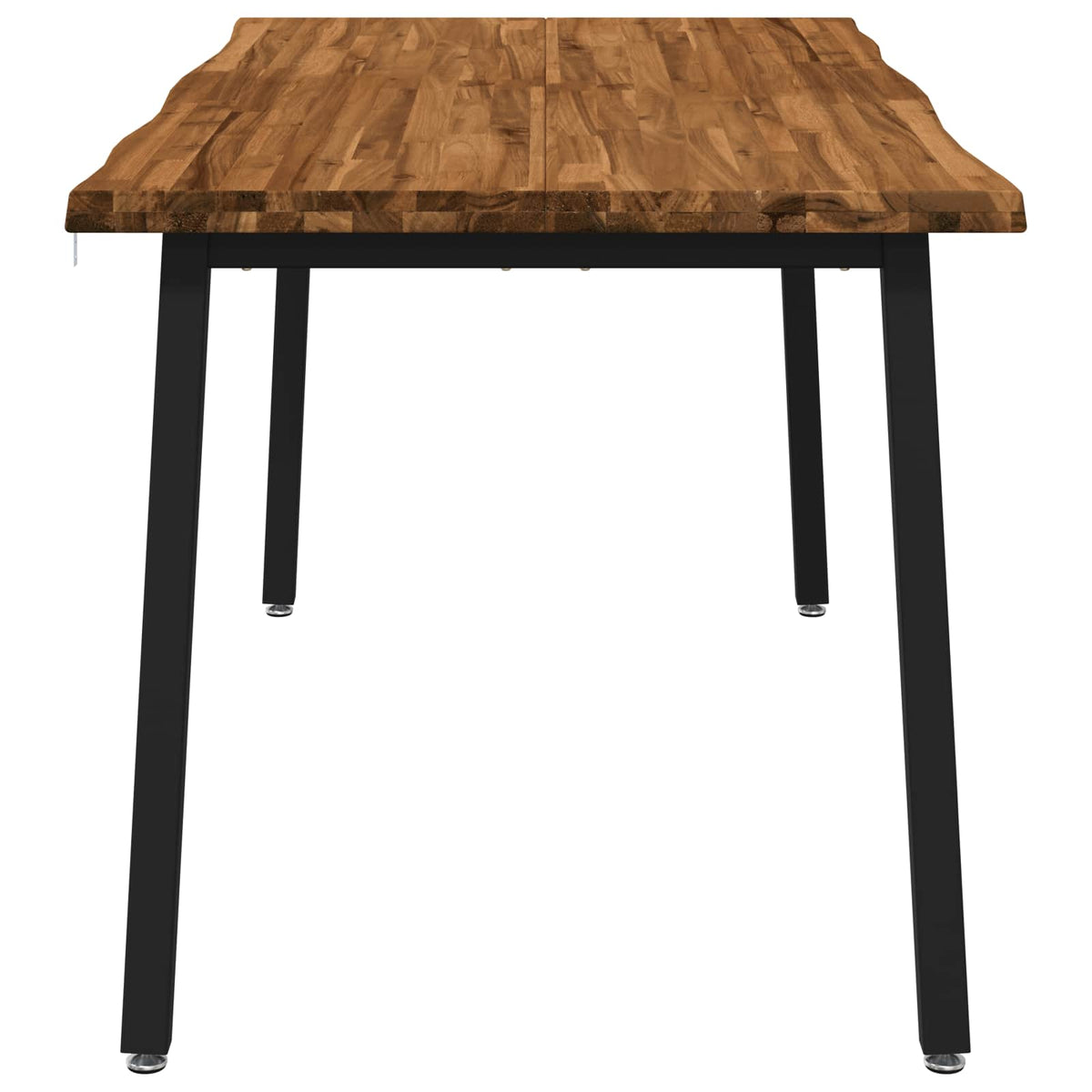 Table à manger en bord vivant 160 x 80 x 75 cm Naturel
