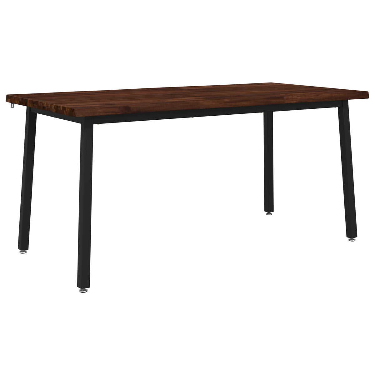 Table à manger en bord vivant 160 x 90 x 75 cm Marron foncé