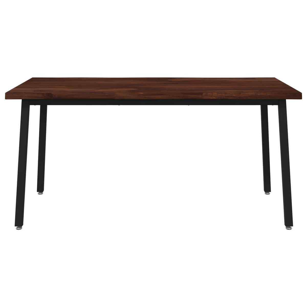 Table à manger en bord vivant 160 x 90 x 75 cm Marron foncé