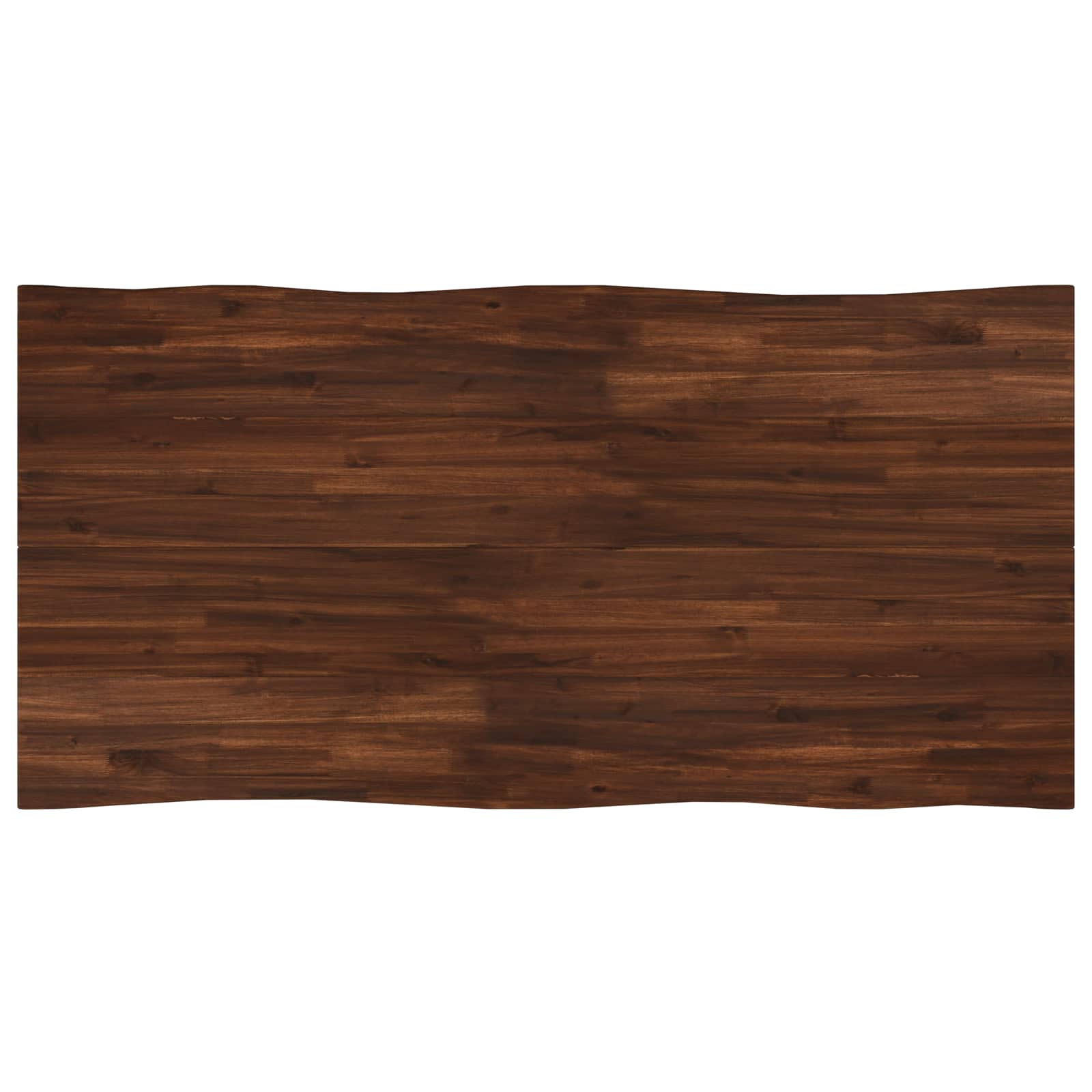 Table à manger en bord vivant 160 x 90 x 75 cm Marron foncé