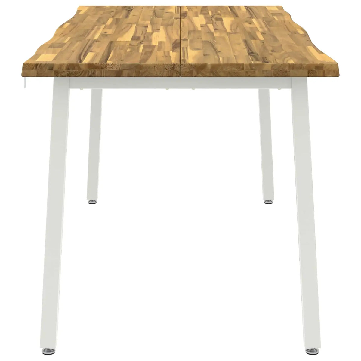 Table à manger en bord vivant 160 x 90 x 75 cm Blanc - XIOS