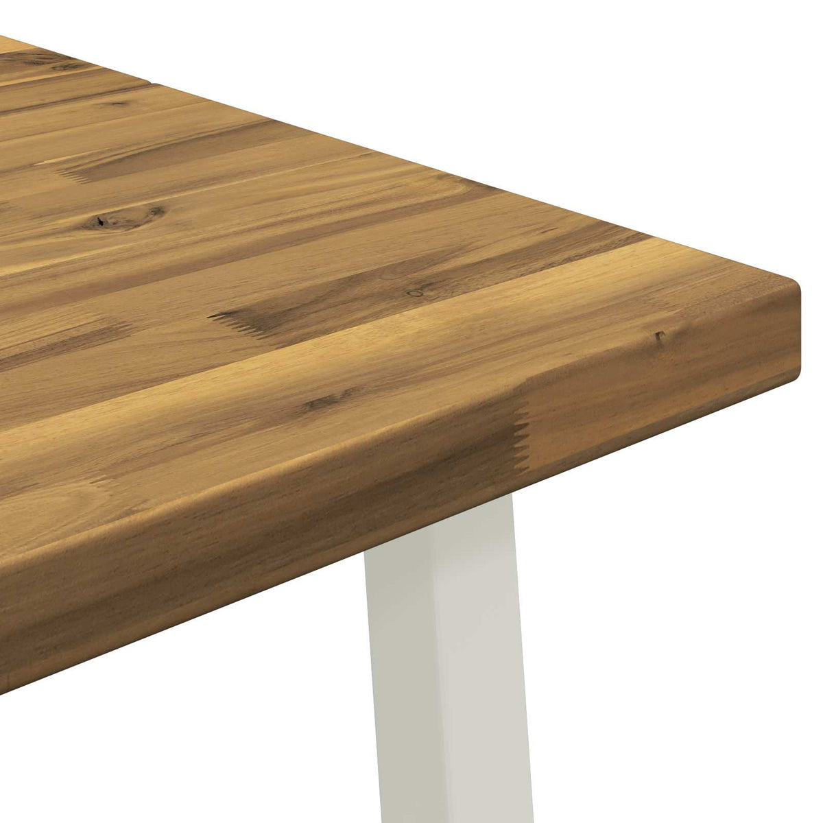 Table à manger carrée 160 x 70 x 75 cm Bois d'Acacia Massif